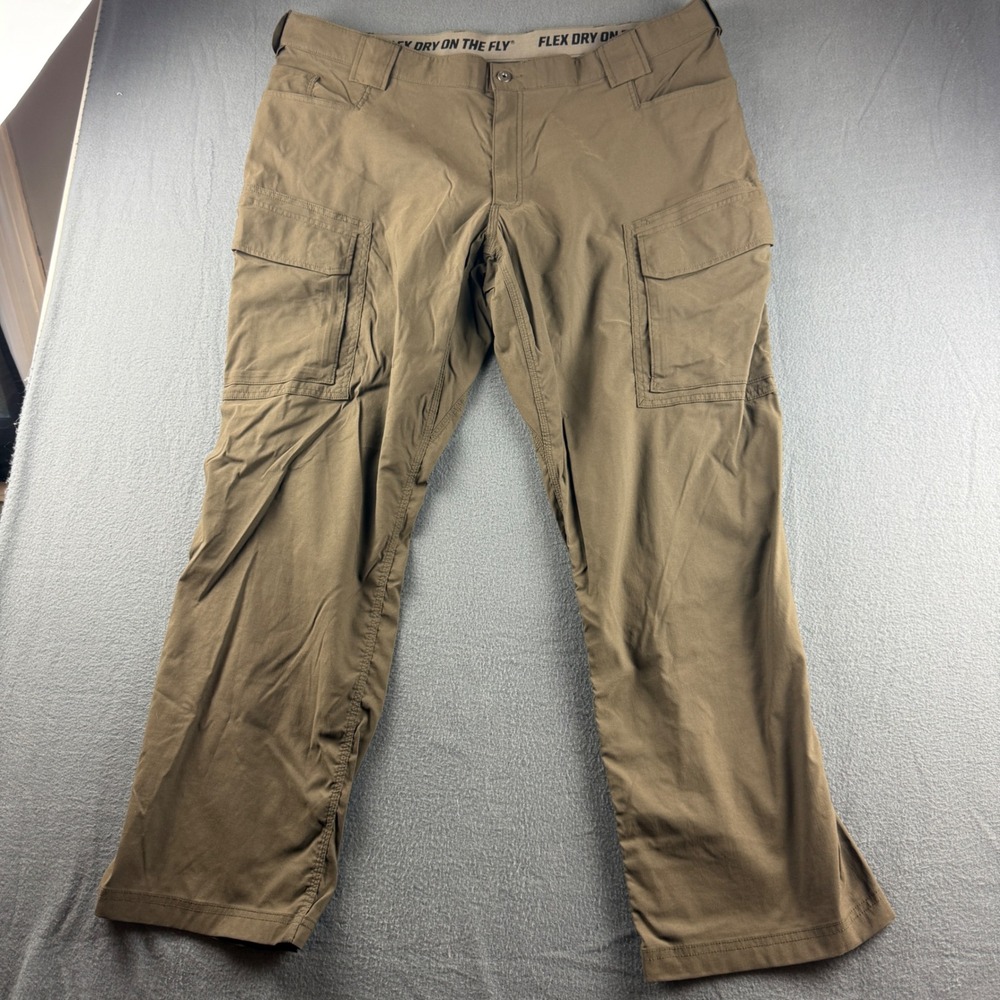 Duluth Trading Co Pants Mens 44x32 Brown Dry On The Fly Relaxed Fit Cargo Hiking